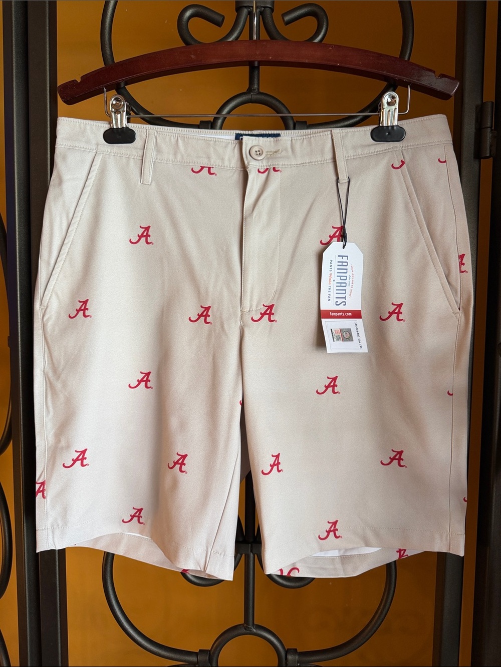 FANPANTS Limited Edition Alabama Crimson Tide Khaki Shorts